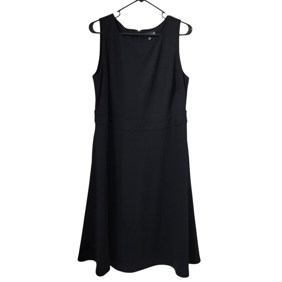 Ryan Wythe Size 0X (XL/16) Black Sleeveless Cocktail/Career Dress - Picture 1 of 9